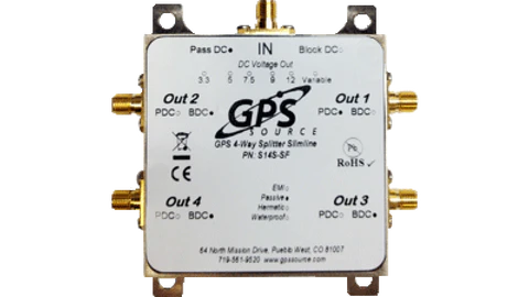 GPS 1x4 Slimline Splitter (S14S)